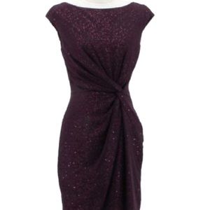 Ralph Lauren Purple/Plum SPARKLY dress!!! Size 6.